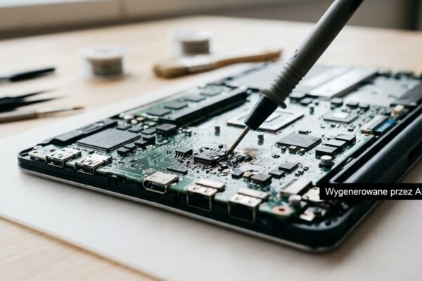 Naprawa laptopa – prace lutownicze na płycie głównej